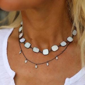 "The Bachelorette's" Favorite  Oxidized Opal Choker