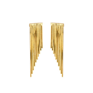 Small Gold Fringe Earrings