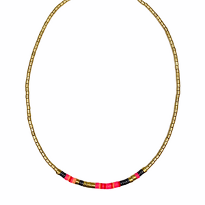 Matte Gold // Neon Necklace