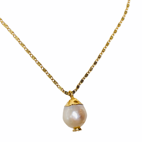 Gold Isla Pearl Necklace