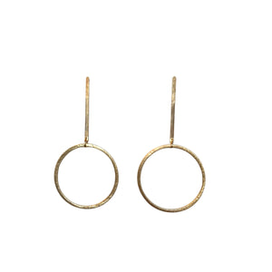 Small Gold Post + Hoop Earrings