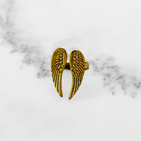Brass Wings Ring