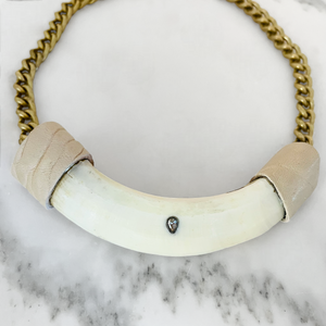 Cream Tusk Necklace