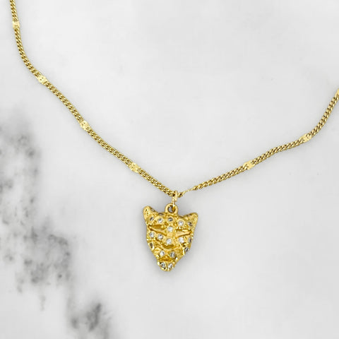Gold Jaguar Necklace