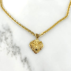 Gold Lion Necklace