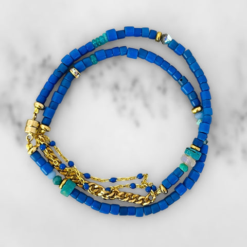 Blue Teagan Choker // Bracelet