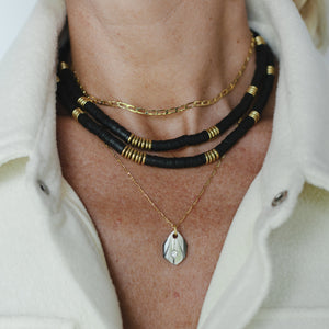 Baby Gold Pointed Crystal Horn Necklace