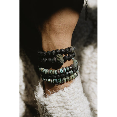 Black // Labradorite Bracelet