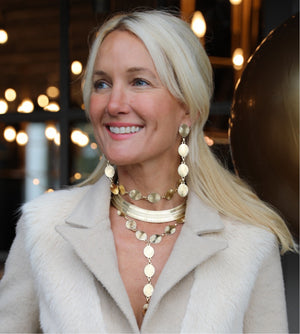 Gold Jane Y Necklace